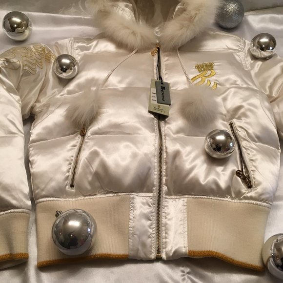 SUPER RARE FIND vintage y2k ROCAWEAR jacket with genuine fox fir trims! - Picture 15 of 16